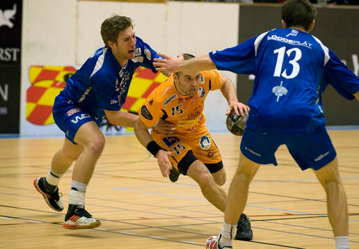 Johan Jepson, Kristianstad, går igenom H43-försvaret