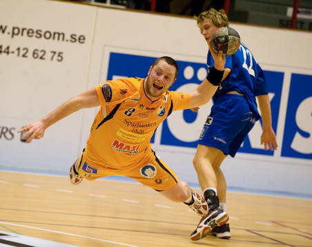 Gustaf Ekdahl, skott mot H43-målet