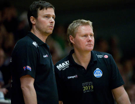 Daniel Larsson och Robert Vedberg, tränare Alingsås