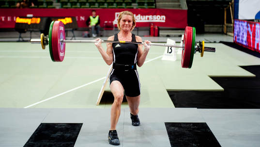Lena Berntsson, tyngdlyftning, stöt, dam