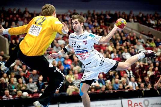 David Andersson, Malmö (målvakt) och Sebastian Lindell,