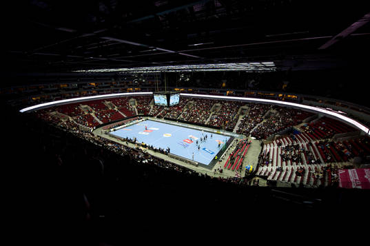 Malmö Arena, översiktsbild, jumbotron, matchtavla