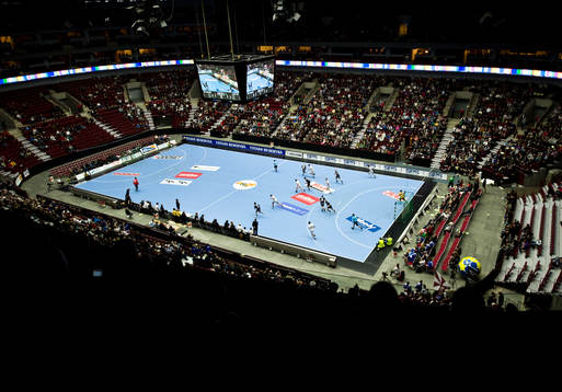 Malmö Arena, översiktsbild, jumbotron, matchtavla