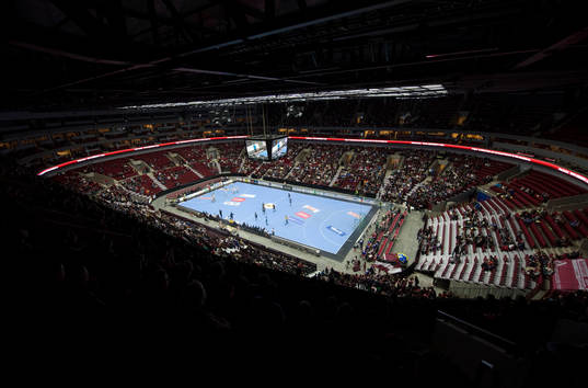 Malmö Arena, översiktsbild, jumbotron, matchtavla