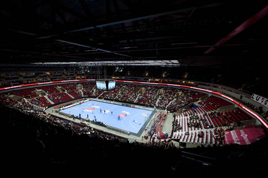 Malmö Arena, översiktsbild, jumbotron, matchtavla