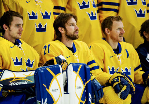 Jonas Gustavsson, Peter Forsberg och Daniel Alfredsson