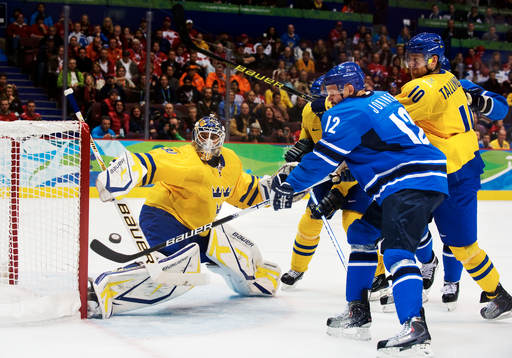 Olli Jokinen, Finland och Henrik Lundqvist, målvakt,