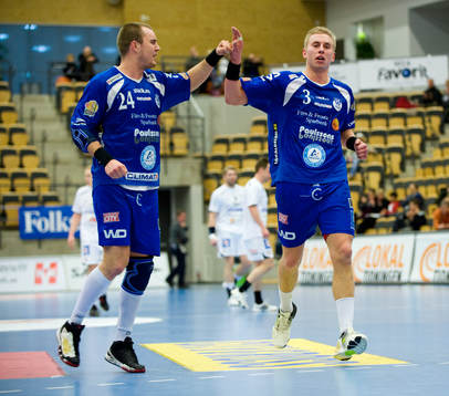 Anton Månsson och Kristian Olesen, H43, glädje, jubel