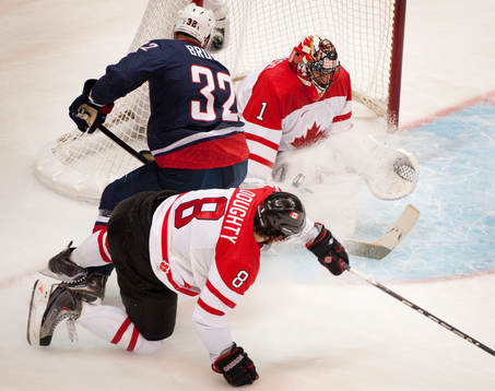 Dustin Brown, USA och Drew Doughty, Kanada och Roberto
