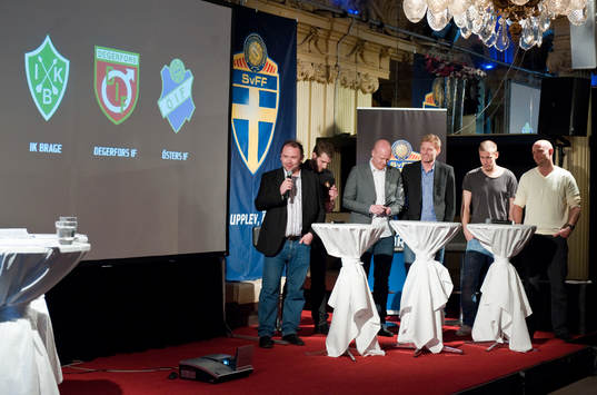 Lennart Andersson, tränare,  Niklas Forslund, Brage.