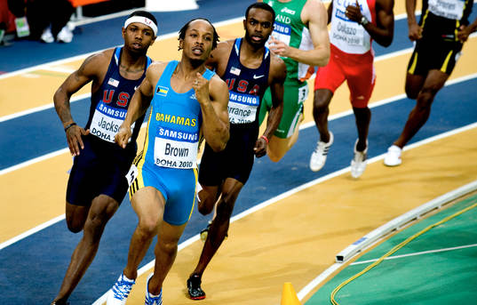 Bershawn Jackson, USA och vinnaren Chris Brown, Bahamas