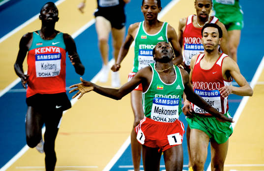 Mekonnen, Etiopien vinner guld