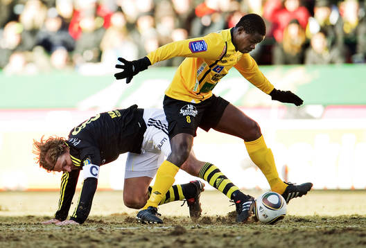 Daniel Tjernström, AIK och Patrick Osiako, Mjällby