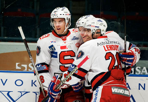 Linus Videll, Jonas Almtorp och Yanick Lehoux, Södertälje