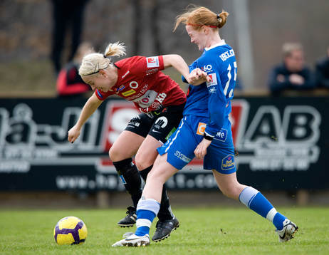 Martina Sandström, Sunnanå, trycker till en