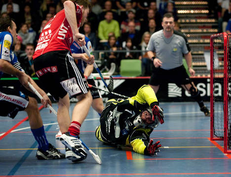 Peter Sjögren, målvakt Warberg. Henrik Stenberg, Storvreta