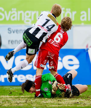 Fotboll, Superettan, Peter Karlsson, målvakt Landskrona