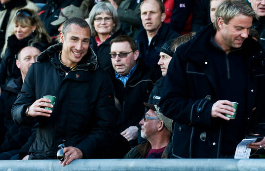 Henrik Larsson i publiken