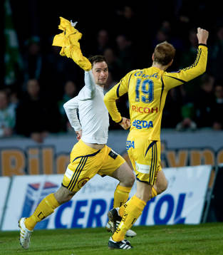 Patrtik Larsson, jubel