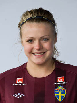 Hilda Carlén, målvakt, porträtt