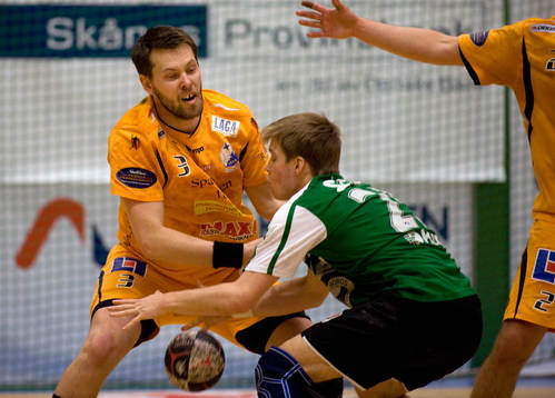 Love Asplund i sin sista match för IFK Kristianstad