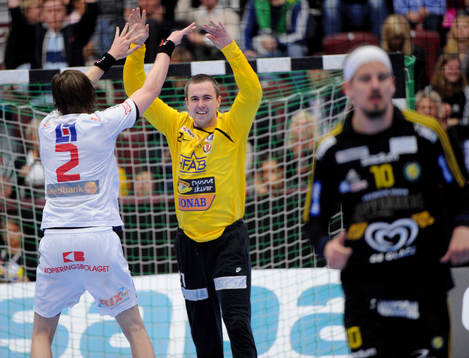 Stephen Nielsen, Drott (målvakt) och Victor Fridén,