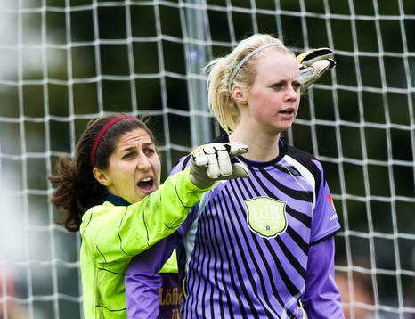 Amanda Ilestedt, Malmö och Anna Maria Picarelli, målvakt,