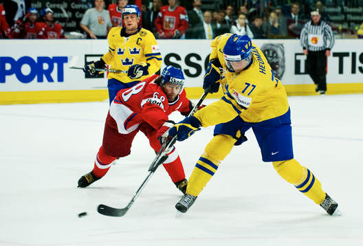 Jaromir Jagr, Tjeckien, och Victor Hedman, Sverige