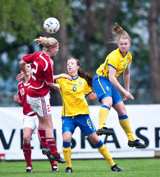 Nikoline Frandsen, Danmark, Frida Lindblom och Lina