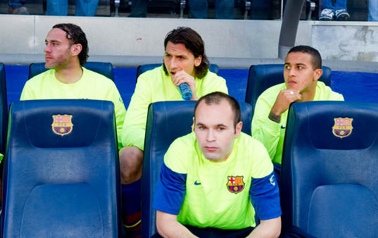 Zlatan Ibrahimovic, Barcelona startade på bänken