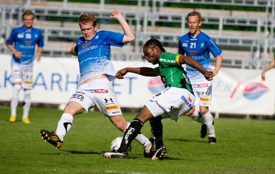 Joakim Nilsson, Trelleborg och Richard Ntomba Ekunde, Gais