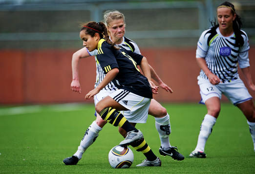 Frida Nordin, Malmö och Malin Diaz, AIK