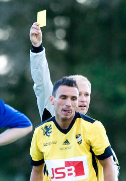 Gult kort, Varning, Burim Rexhepi, Hässleholm