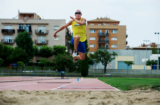 Johan Wissman hoppar tresteg