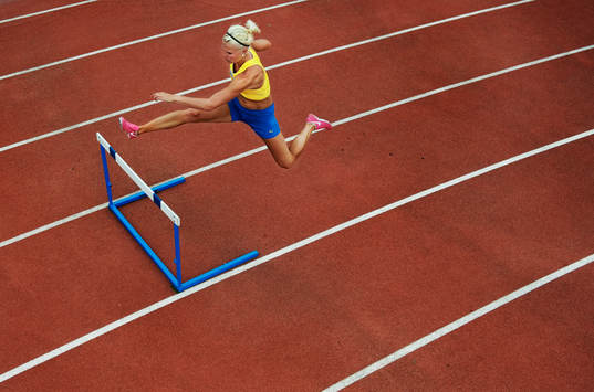 Sofie Persson övar