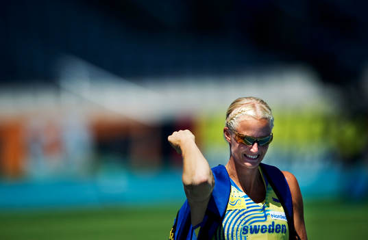 Carolina Klüft, Sverige, jublar