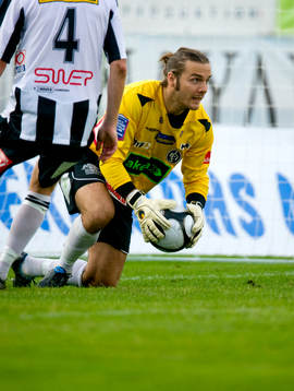 Peter Karlsson, målvakt Landskrona