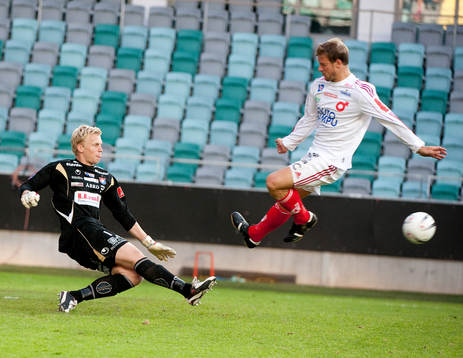 Peter Abrahamsson, målvakt Örgryte, Peter Samuelsson,