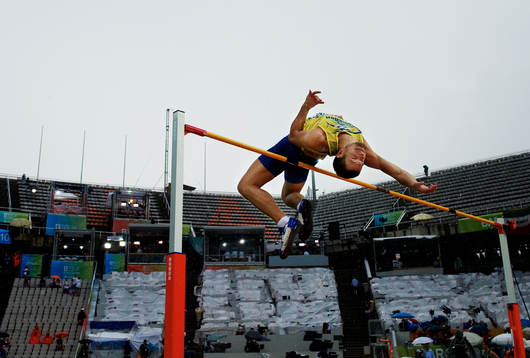Linus Thörnblad, Sverige, i sitt andra hopp