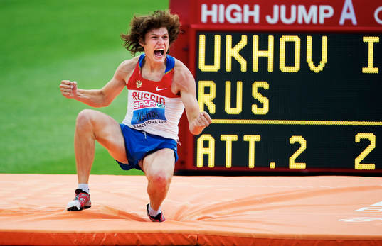 Ivan Ukhov, Ryssland, jubel