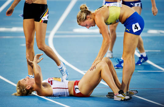 Karolina Tyminska, Polen, och Jessica Samuelsson, Sverige