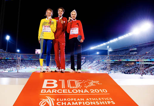 Emma Green, Sverige (Silver) Blanka Vlasic, Kroatien (Guld)