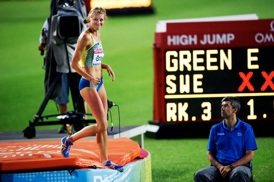 Emma Green, Sverige, är glad