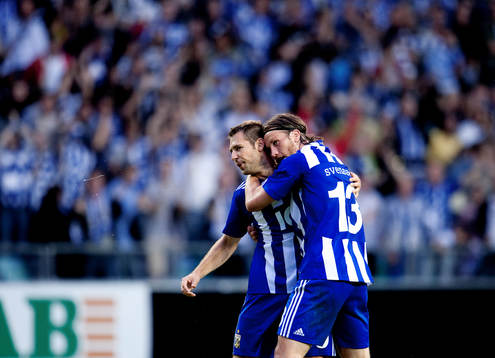 Stefan Selakovic, och Gustav Svensson, glädje, jubel
