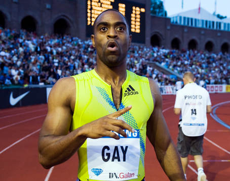 Tyson Gay, USA,  glädje