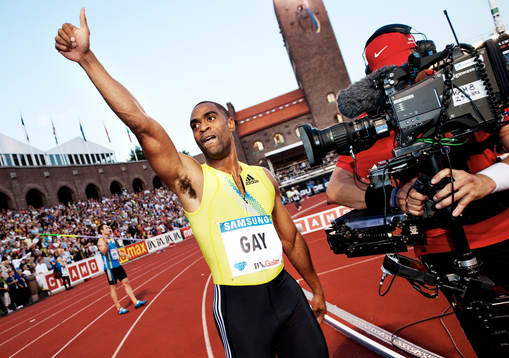 Tyson Gay, USA,  glädje