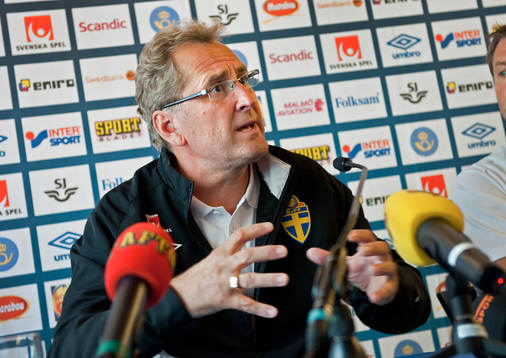 Presskonferens. Erik Hamrén, förbundskapten