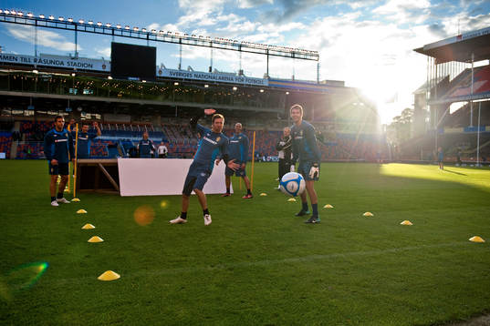 Fotboll, Träning Sverige A