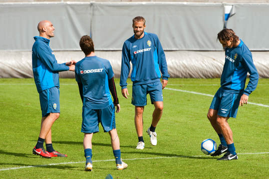 Daniel Majstorovic, Christian Wilhelmsson, Olof Mellberg