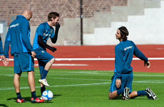 Daniel Majstorovic, Christian Wilhelmsson och Zlatan